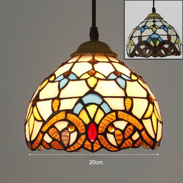 Lampe Plafonnier Style Tiffany 20cm