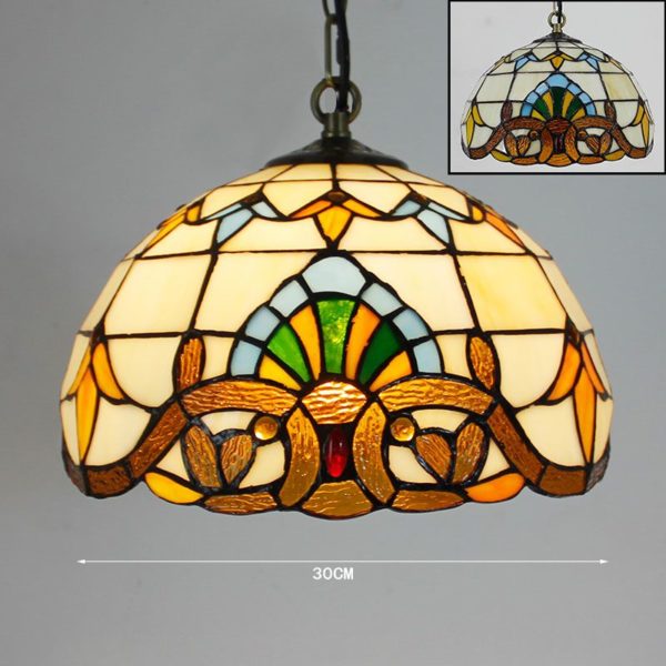 Lampe Plafonnier Style Tiffany 30cm