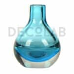 Petit Vase en Verre Moderne bleu