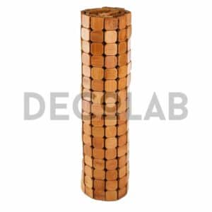 Petit tapis en cubes de bambou detail 1