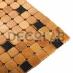 Petit tapis en cubes de bambou detail 2