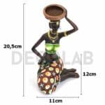 Statuette Africaine Bougeoir dimension 2