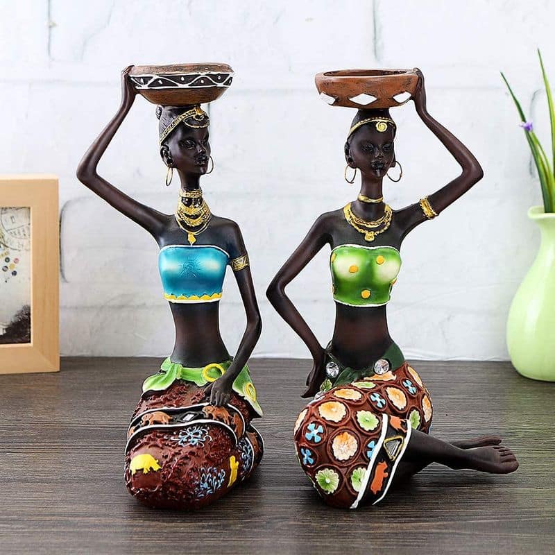 Statuette Africaine Bougeoir produit