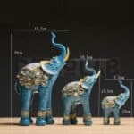 Statuette Éléphants Africains dimension
