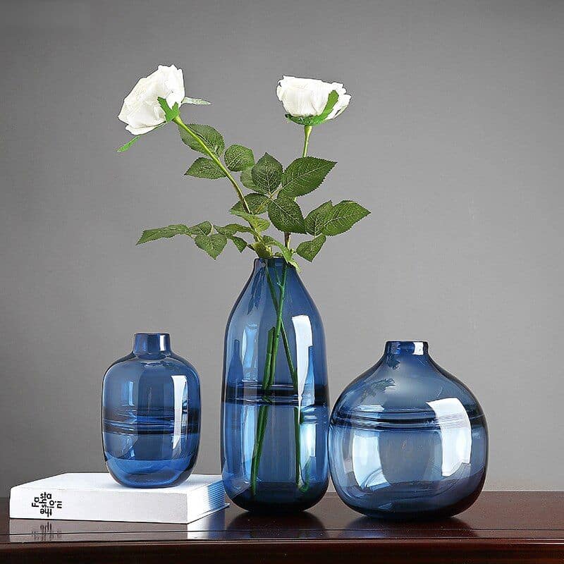 Vase Bleu en Verre lifestyle 2