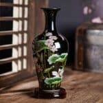 Vase Noir Cerisier en Céramique Style Japonais modele 2