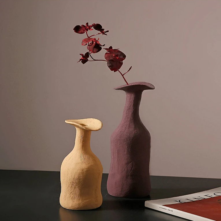 Vase en Terre Cuite Style Morandi lifestyle 3