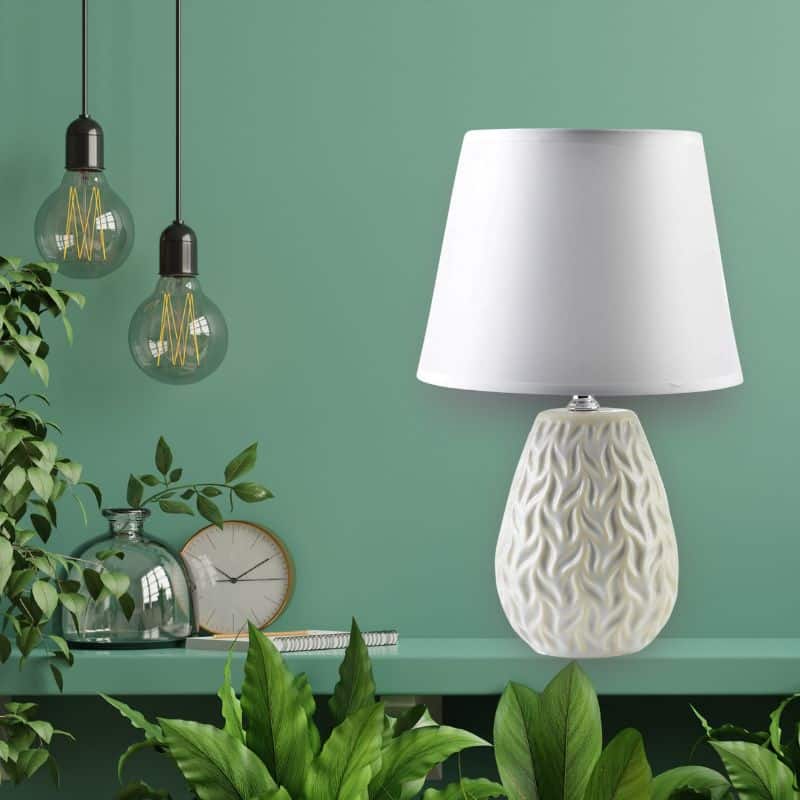 Lampe Design De Table Abat-Jour Beige lifestyle 1